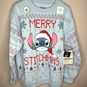 Disney Stitch Merry Stitchmas Sweatshirt Adult L